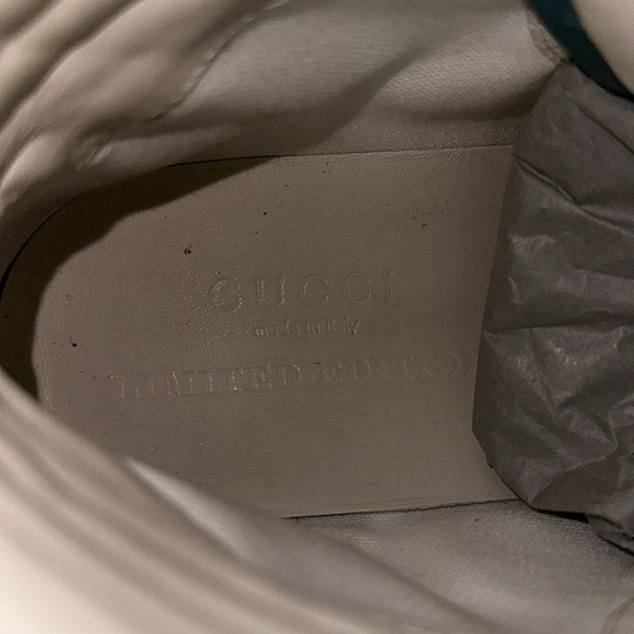 Gucci aqua Gg Imprime high tops size 9 US Size - Picture 8 of 8